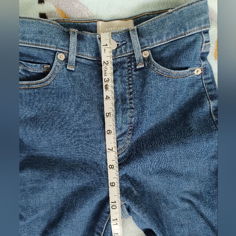Everlane Way-High Skinny Jean Crop in Mid Blue - Picture 4 of 9